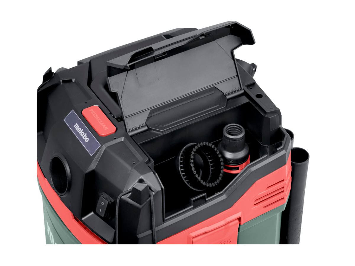 Metabo ASA 30 L PC - 1200 W - Trommel-Vakuum - Trocken&Nass - 30 l - 78 dB - Schwarz - Grün - Rot, Ansicht 4