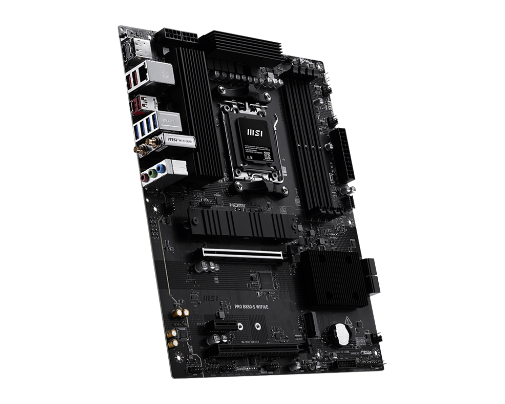 MSI PRO B850-S WIFI6E - Motherboard - ATX - Socket AM5 - AMD B850 Chipsatz - 2.5 Gigabit LAN, Wi-Fi 6E, Bluetooth, Ansicht 4