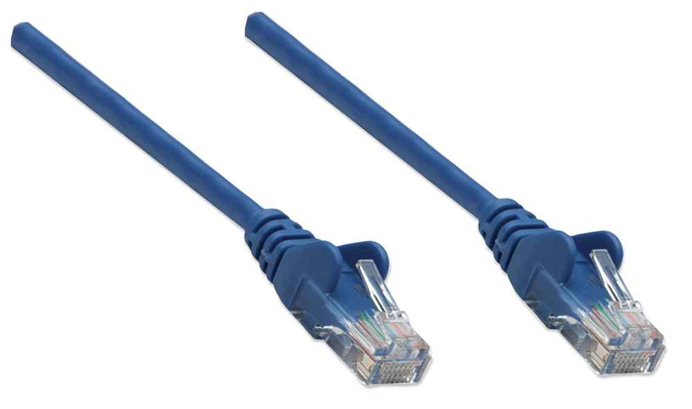 Intellinet Network Patch Cable, Cat5e, 0.5m, Blue, CCA, U/UTP, PVC, RJ45 - Patch-Kabel - RJ-45 (M), Ansicht 4