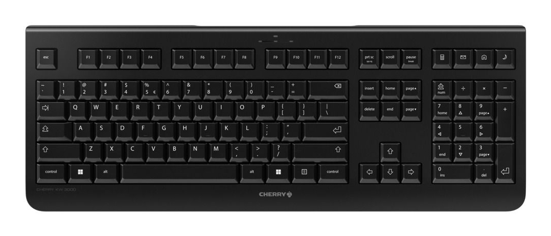 Cherry Tastatur KW 3000*Schwarz* - Tastatur - TL: Deutsch, QWERTZ, Ansicht 2