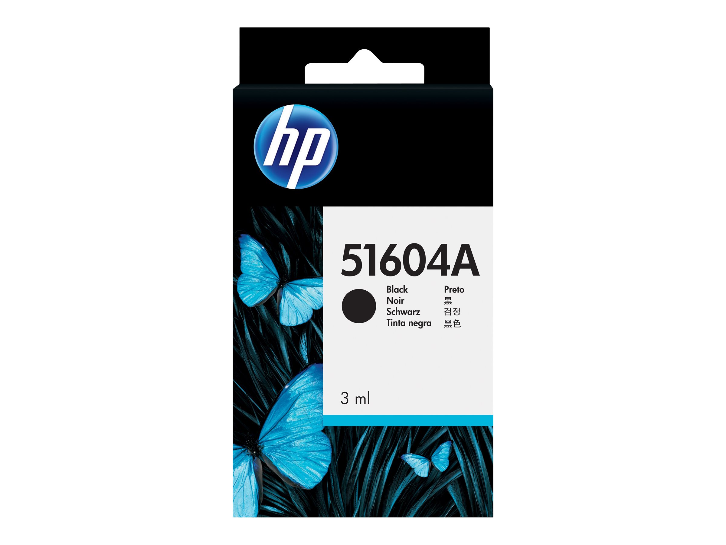 HP Ink Cart/Black f ThJet QJet+ f plain