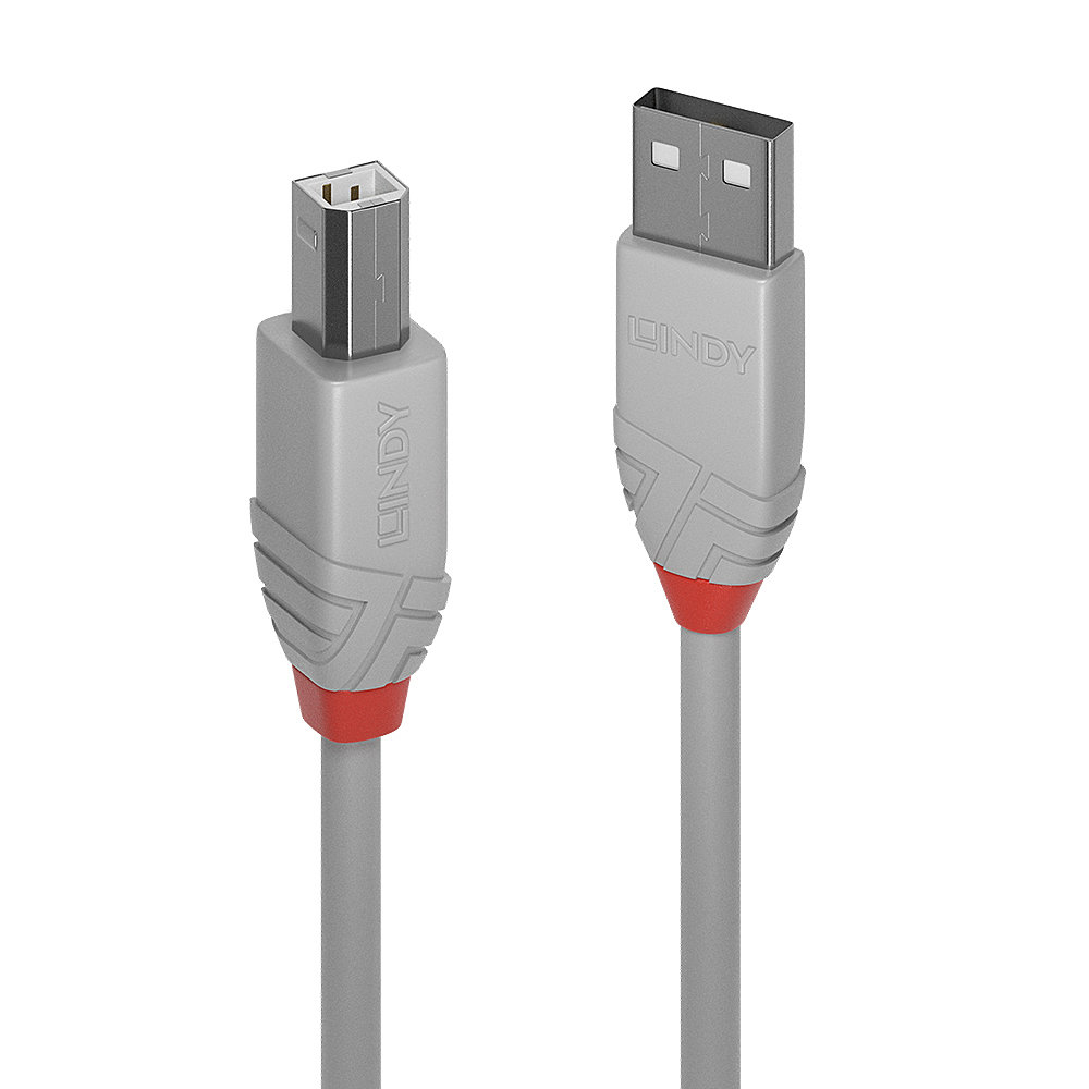 Lindy Anthra Line - USB-Kabel - USB (M) bis USB Typ B (M), Ansicht 2