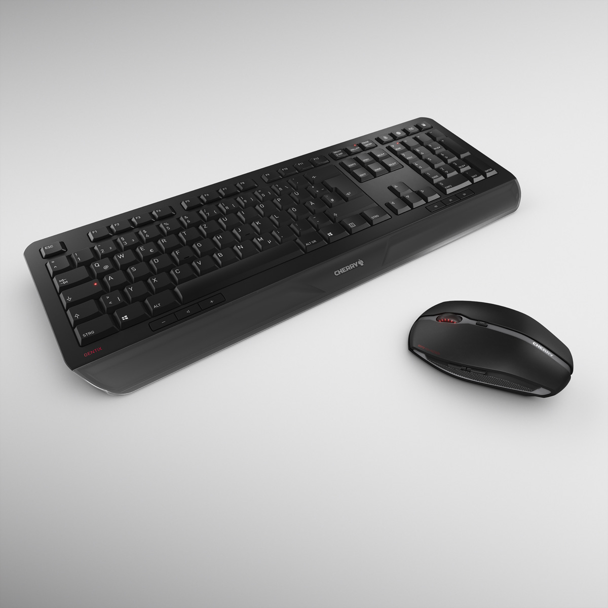 Cherry Gentix Desktop JD-7000DE-2 DE schwarz - Tastatur - 2.000 dpi