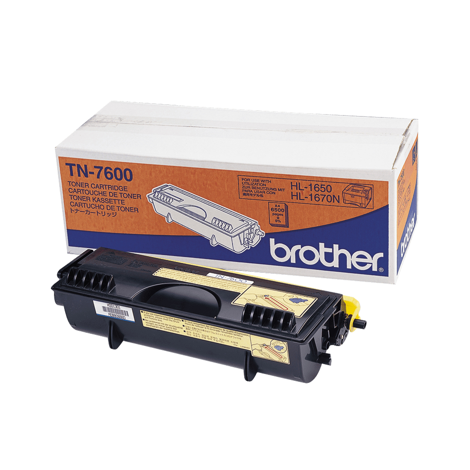 Brother TN7600 - Schwarz - original - Tonerpatrone, Ansicht 2