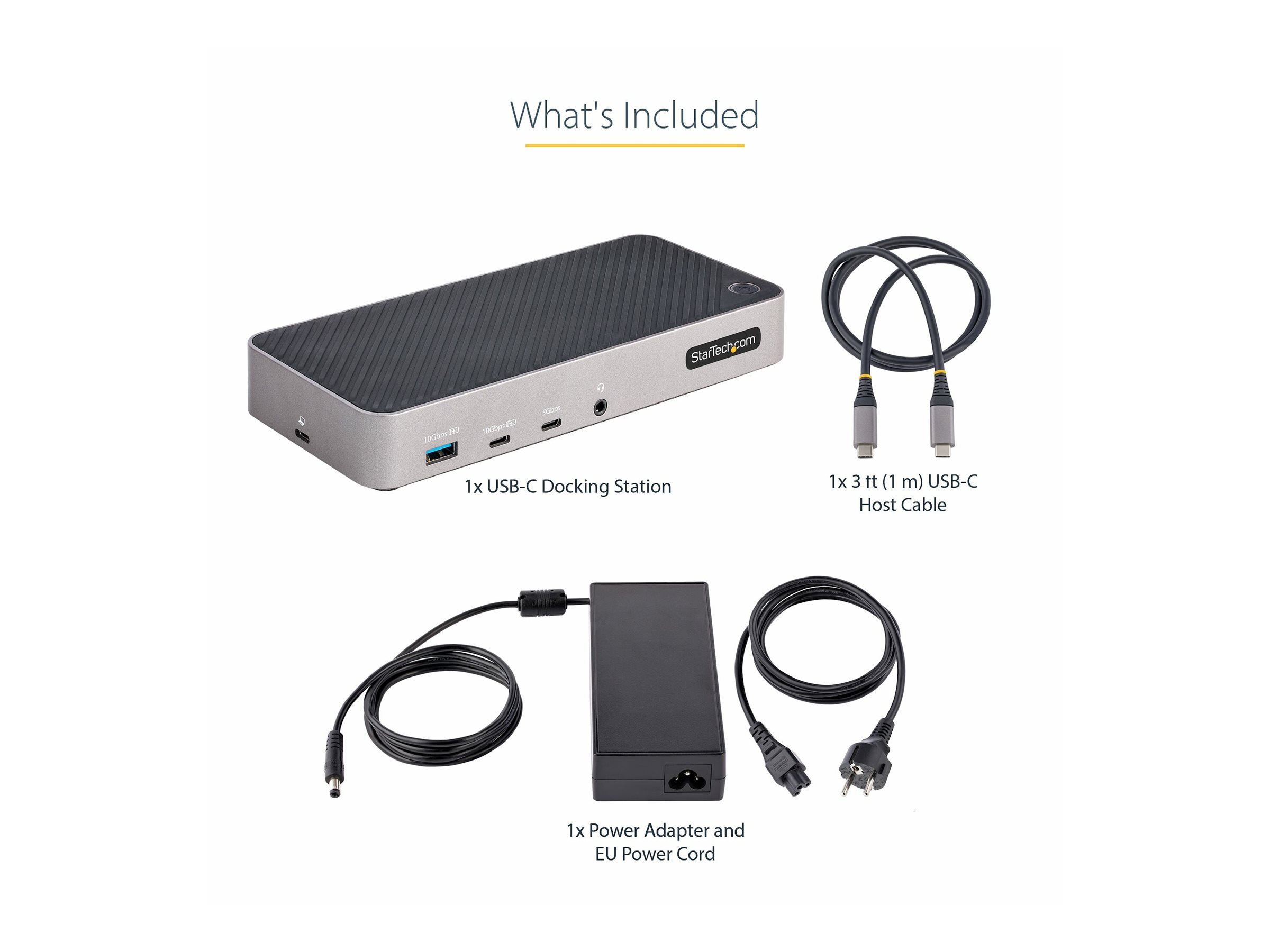 StarTech.com USB-C Drei Monitor Dockingstation