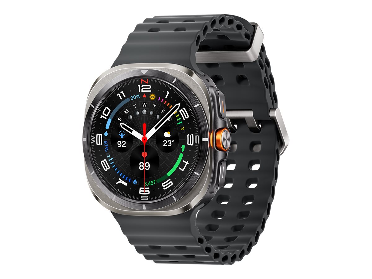 Samsung Galaxy Watch Ultra - 47 mm - Titan - intelligente Uhr mit Marineband - Gummi - Dark Gray - Bandgröße: SML - Anzeige 3.8 cm (1.5)