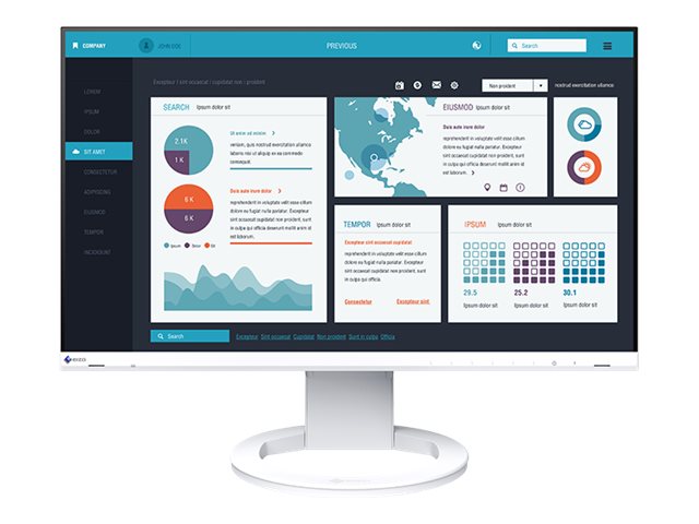 EIZO FlexScan EV2490-WT - Mit FlexStand - LED-Monitor - 60.5 cm (23.8")