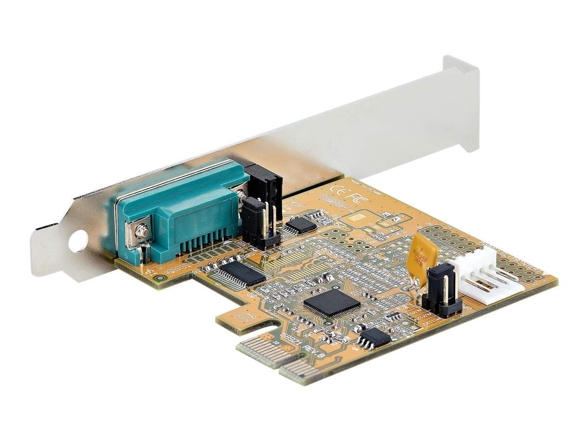 StarTech.com PCI Express Serial Card, PCIe to RS232 (DB9) Serial Interface Card, PC Serial Card with 16C1050 UART, Standard or Low Profile Brackets, COM Retention, For Windows & Linux - PCIe to DB9 Card (11050-PC-SERIAL-CARD) - Serieller Adapter - PC...