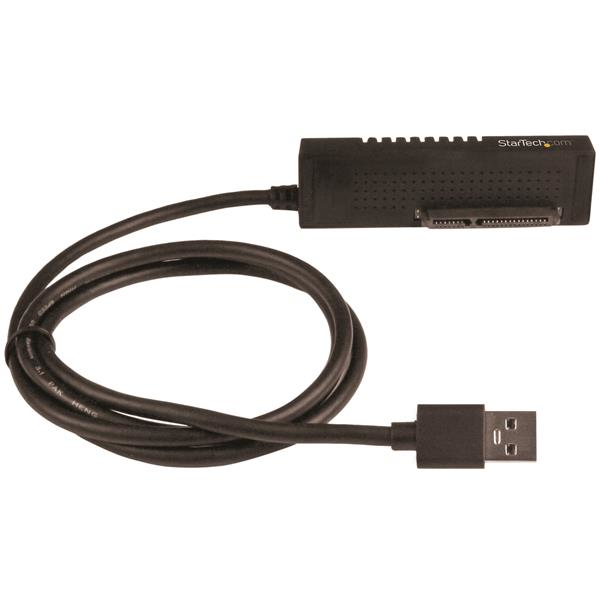 StarTech.com SATA auf USB Kabel - USB 3.1 (10Gbit/s) - UASP, Schwarz, Aktivität, Leistung, CE, FCC, REACH, ASMedia - ASM1351, 12 V, 0 - 60 °C