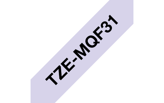 Brother TZe-MQF31 - Schwarz auf Pastelllila - Rolle (1,2 cm x 8 m), Ansicht 4