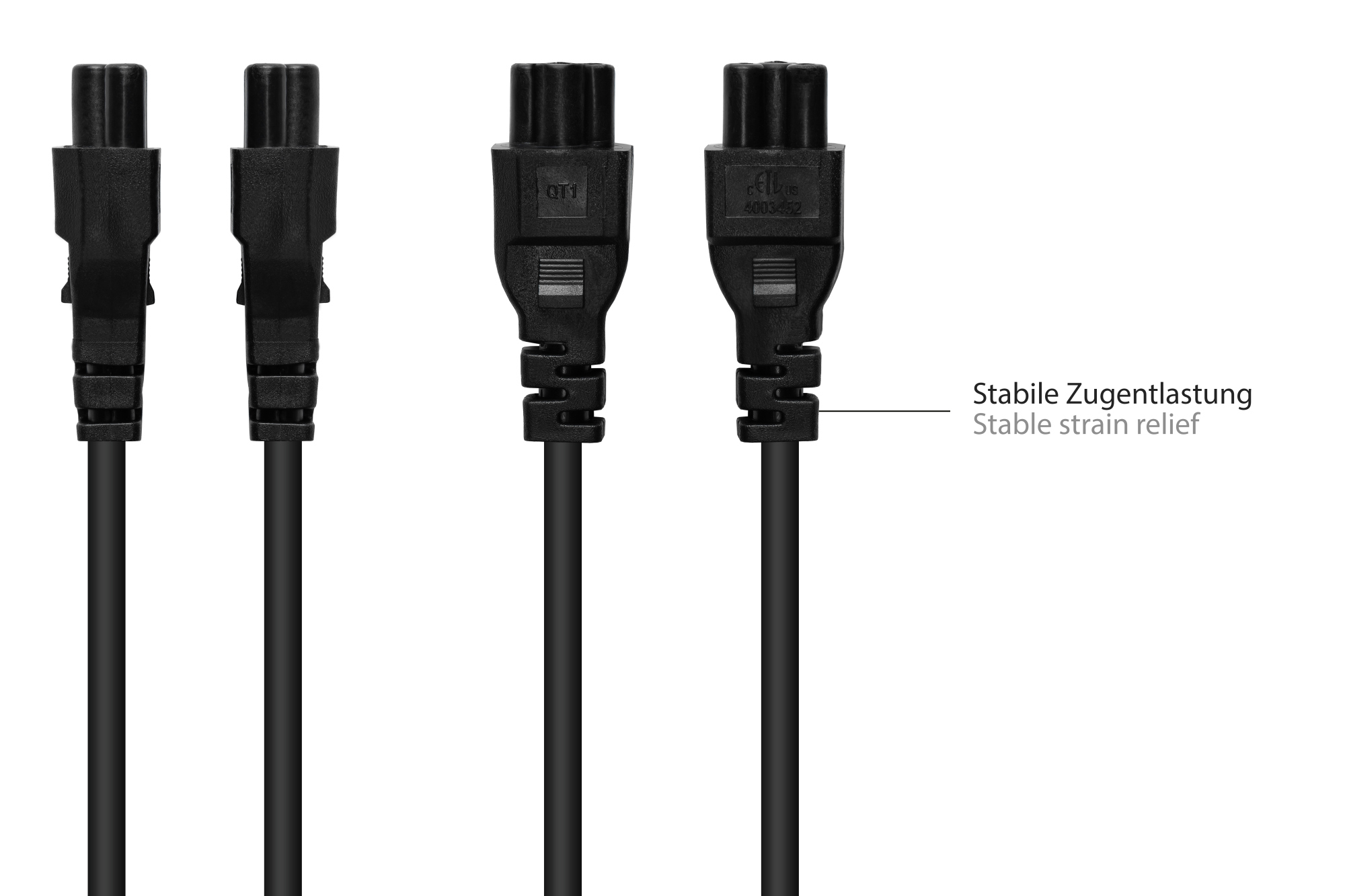 Good Connections P1405-S050 - 5 m - C14-Koppler - C5-Koppler - H05VV-F3G - 250 V, Ansicht 4