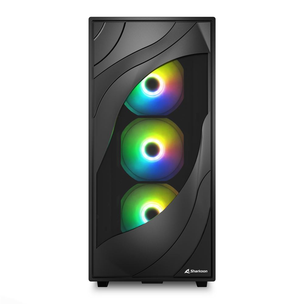 Sharkoon Rebel C80G RGB ATX Black schwarz, Ansicht 3