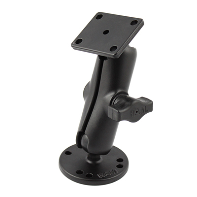 Ram Mounts RAM RAM-B-139U - Befestigungskit (Doppelmuffenarm, runde Platte mit Kugel, Kugeladapter mit AMPS-Platte), Ansicht 2