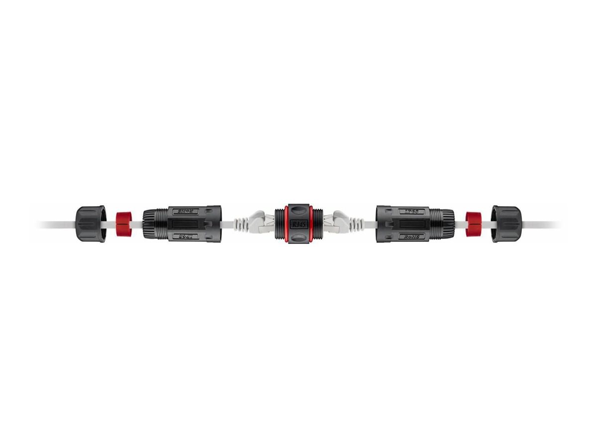 MicroConnect KON523 - RJ45 - Schwarz - Cat6 - IP68 - 10 g - 1 Stück(e), Ansicht 3