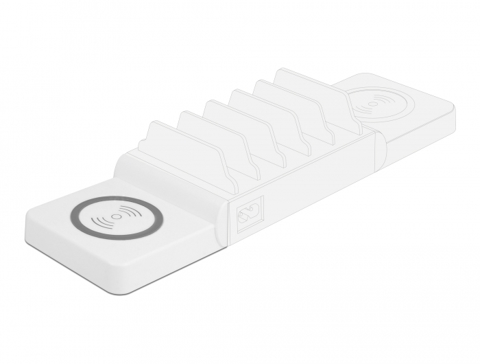 Delock Induktive Ladematte - 15 Watt - weiß, Ansicht 4
