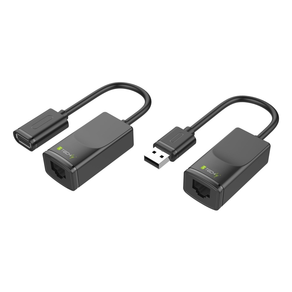 Techly USB extender on Cat.5E/6 60m cable - USB-Erweiterung, Ansicht 2