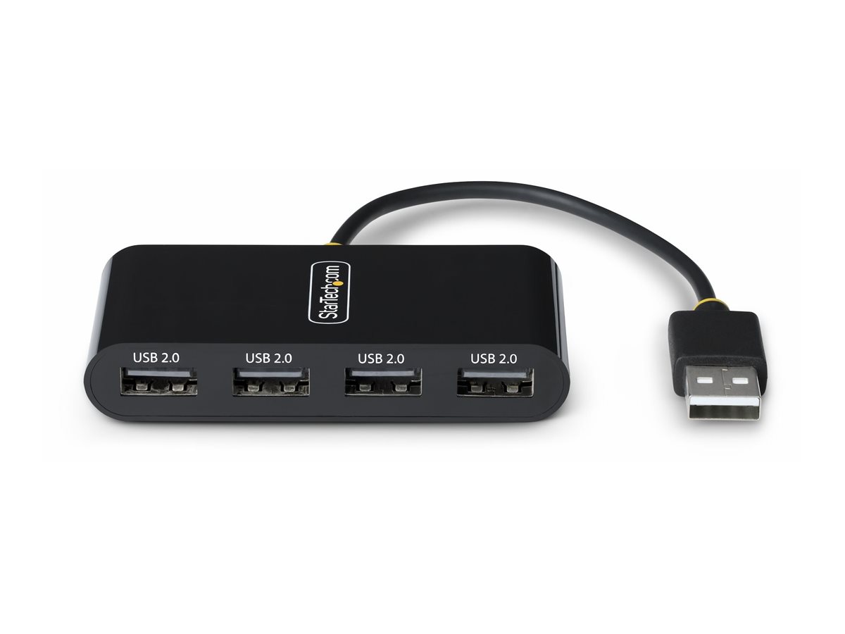 StarTech.com 4-Port USB 2.0 Hub, USB Bus Powered, Small Travel Mini USB Hub, USB 2.0 Splitter, Multi-Port Portable Hub, Ansicht 3