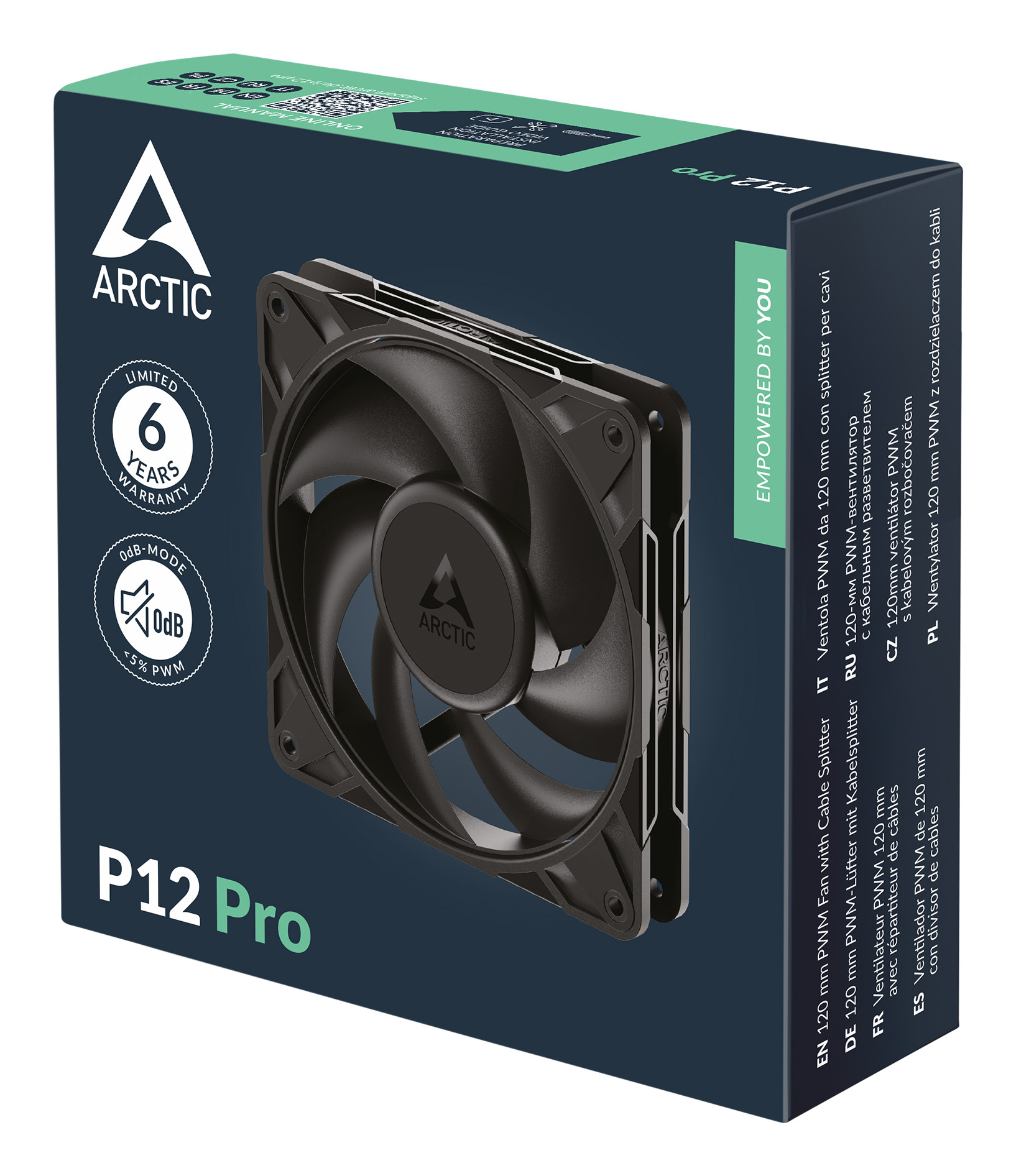 Arctic P12 Pro Gehäuseluefter - Gehäuse-Lüfter - 25 dB, Ansicht 2