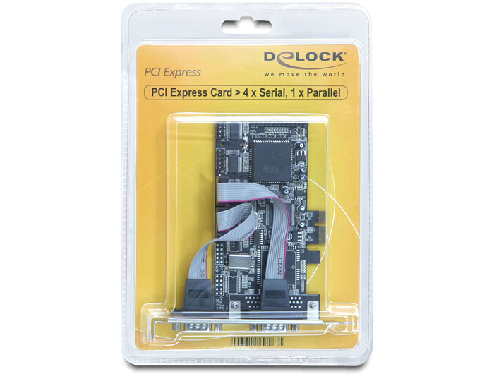 Delock PCI Express card 4 x serial, 1x parallel, Ansicht 2