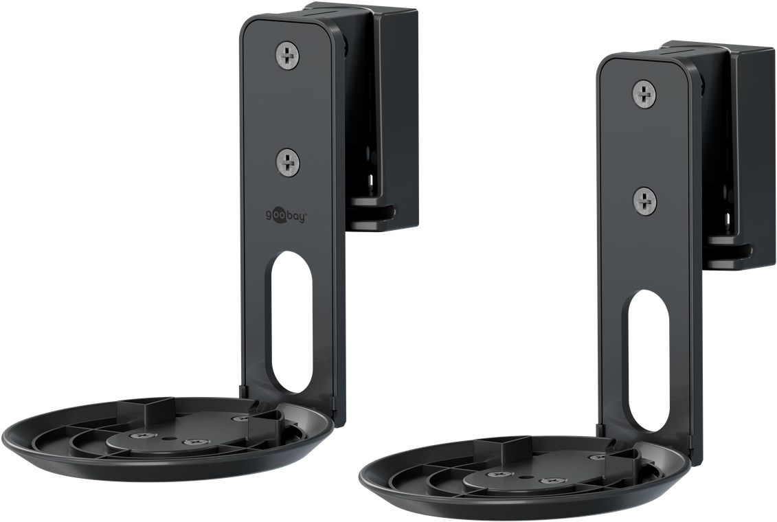 Goobay Lautsprecher-Wandhalterung Modern Era 1 Flex schwarz, Ansicht 2