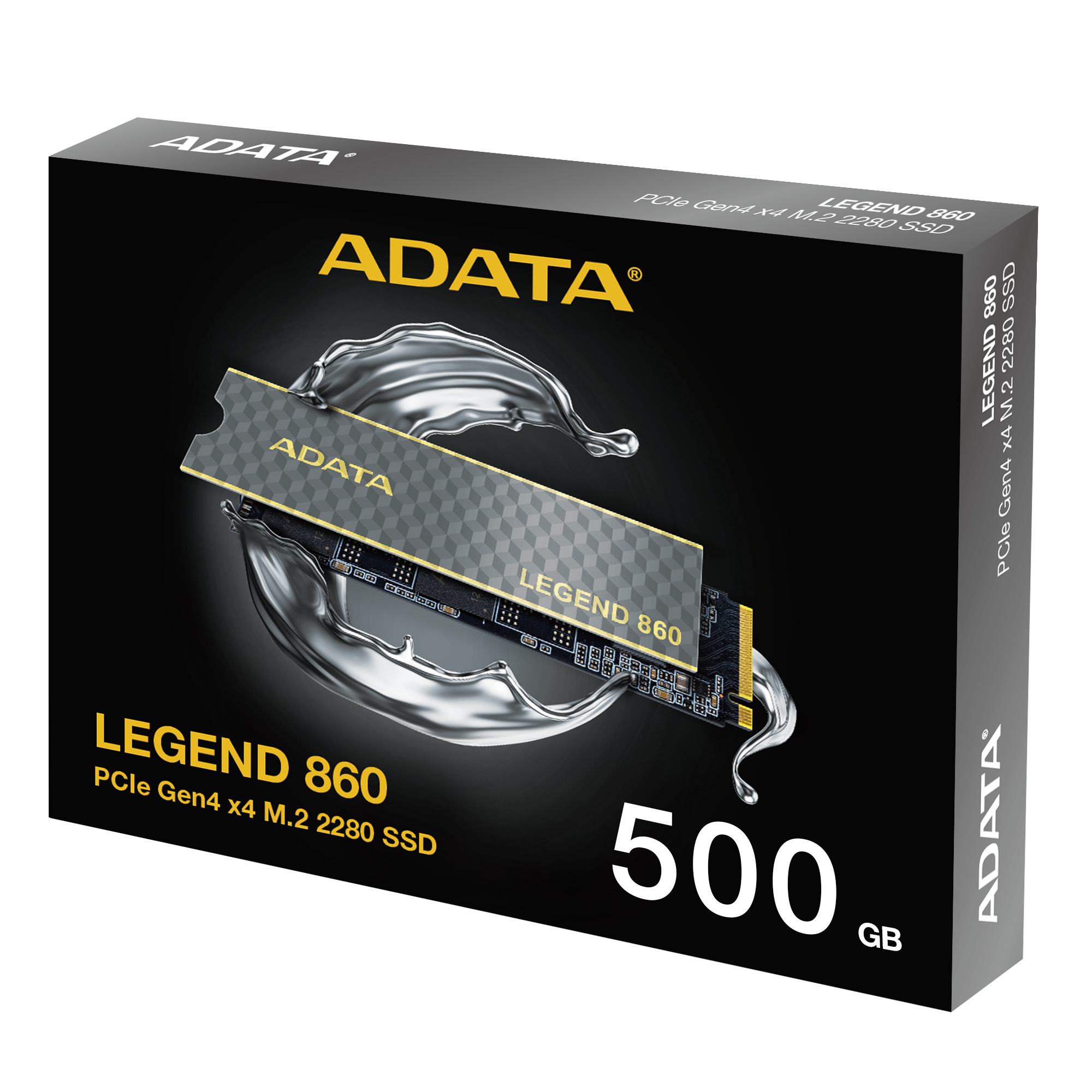 ADATA Legend 860 - SSD - 500 GB - intern - M.2 2280 - PCIe 4.0 x4 (NVMe), Ansicht 2