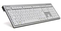 Logickeyboard SKB-AJPU-FR - Full-size (100%) - Verkabelt - USB - AZERTY - Aluminium - Weiß