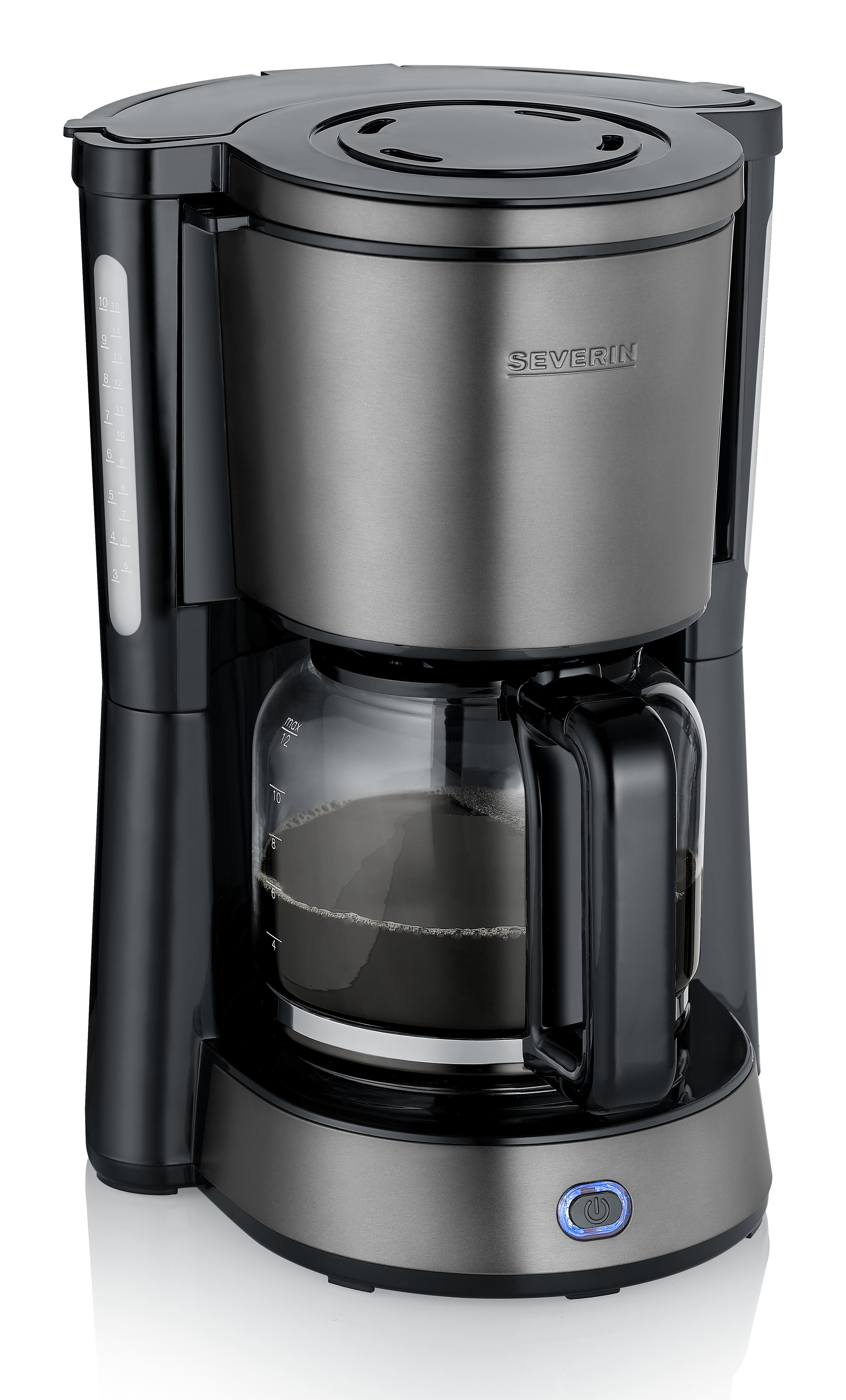SEVERIN KA 9340 Dark Inox mit Glaskanne, Ansicht 2