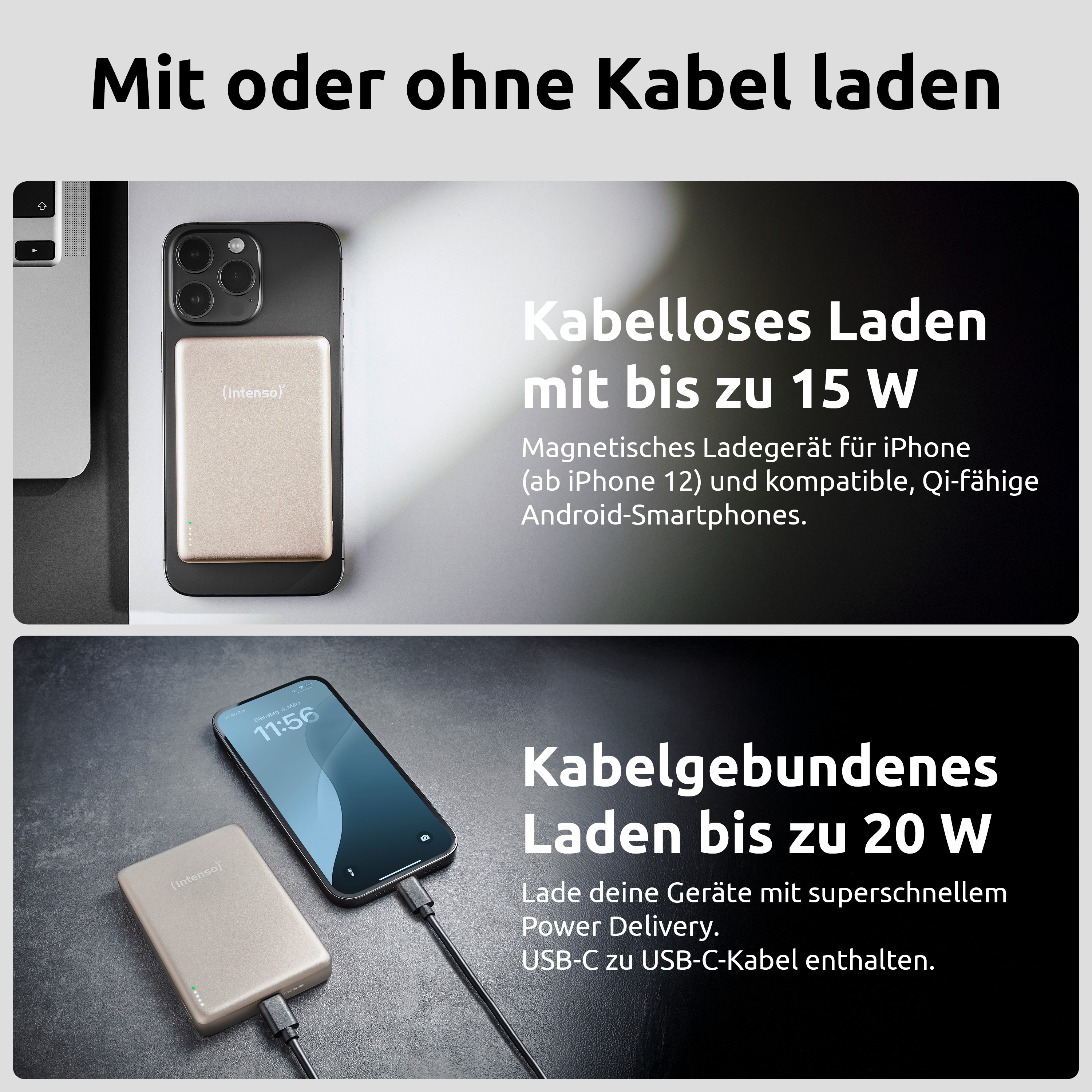 Intenso Powerbank MW10000 champa - Batterie - 10.000 mAh, Ansicht 2