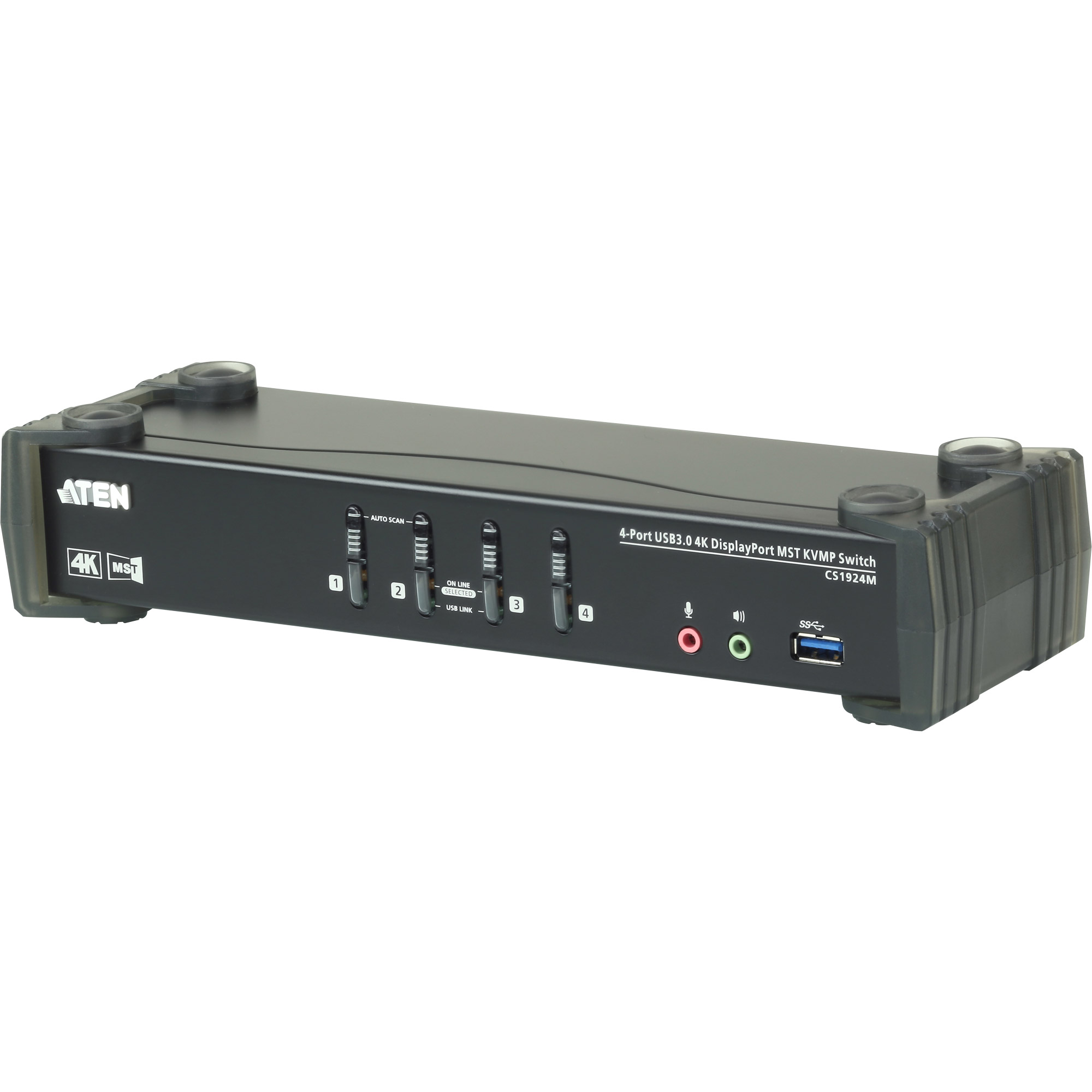 ATEN CS1924M - 4096 x 2160 Pixel - 4K Ultra HD - 4,89 W - Schwarz