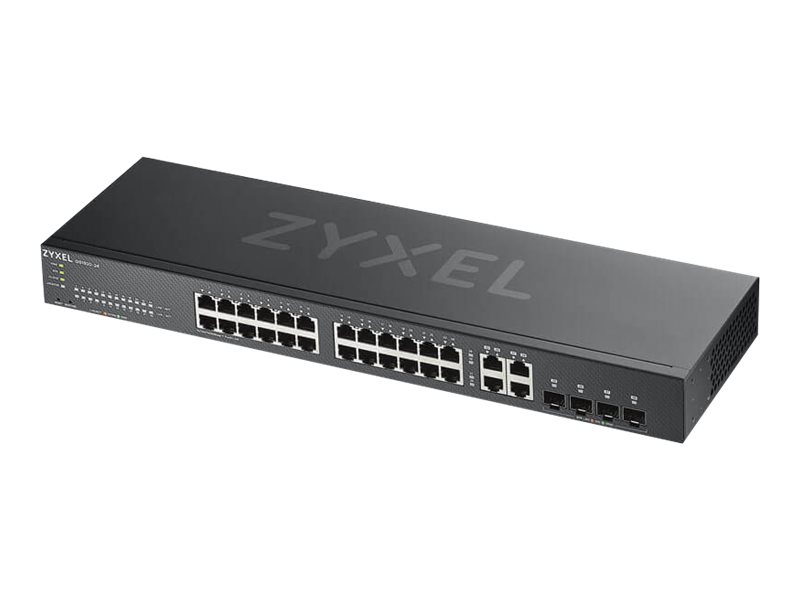 Zyxel GS1920-24v2 - Switch - Smart - 24 x 10/100/1000 + 4 x Kombi-Gigabit-SFP - an Rack montierbar