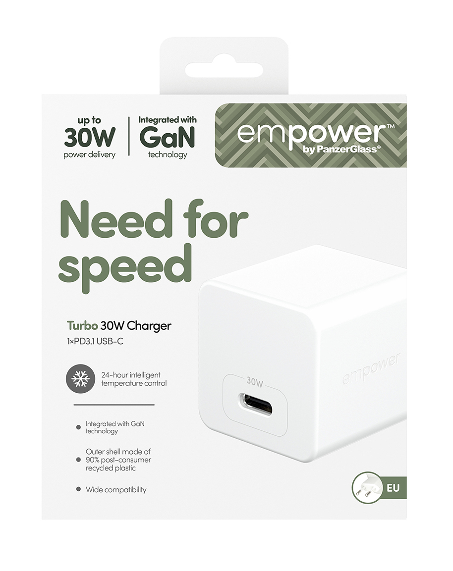 PanzerGlass empower by PanzerGlass - Netzteil - 30 Watt - Power Delivery 3.1 (24 pin USB-C), Ansicht 4