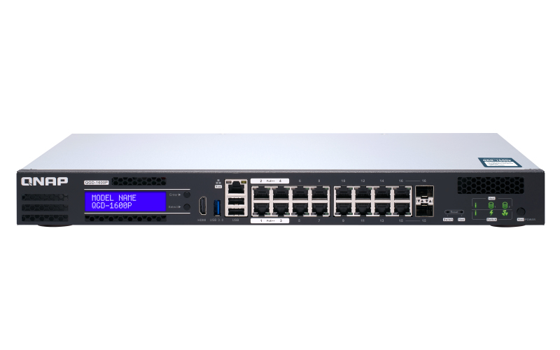 QNAP QGD-1600P - Switch - Smart - 4 x 10/100/1000 (PoE++), Ansicht 2