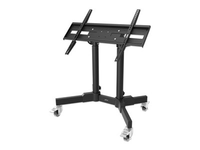 Manhattan Wagen - für flat panel / LCD display - kompakt, höhenverstellbar - Stahl - Schwarz - Bildschirmgröße: 58.4-177.8 cm (23"-70")
