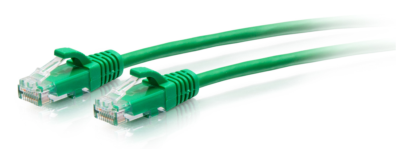 C2G 1ft (0.3m) Cat6a Snagless Unshielded (UTP) - Grün, Ansicht 3