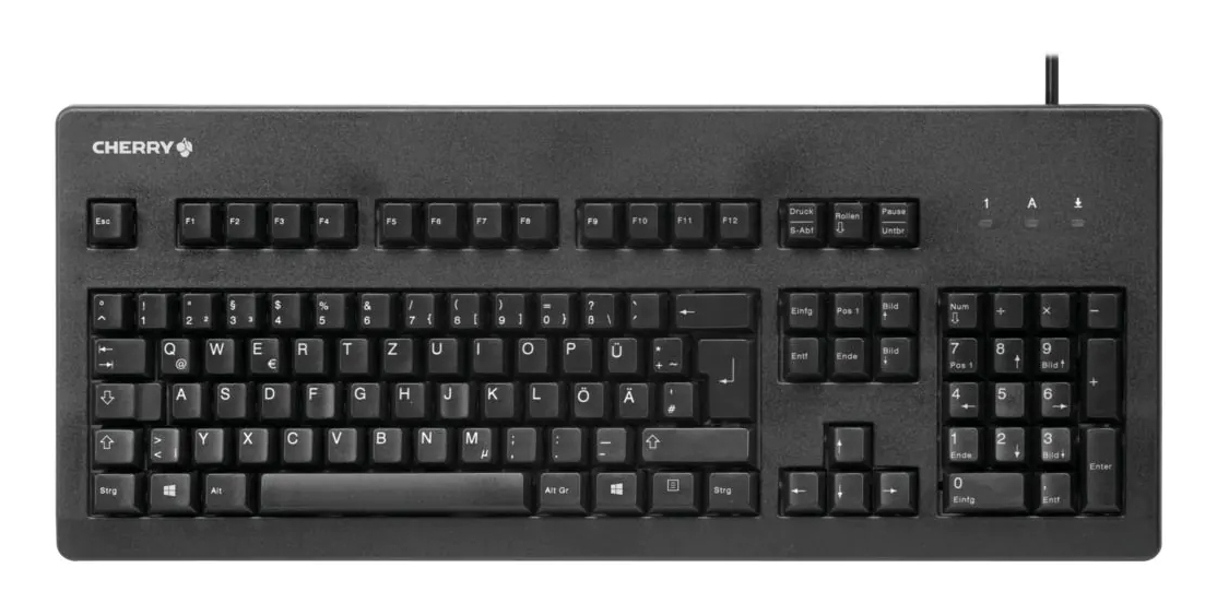 Cherry G80-3000 - Tastatur - PS/2, USB - TL: Deutsch, QWERTZ, Ansicht 4