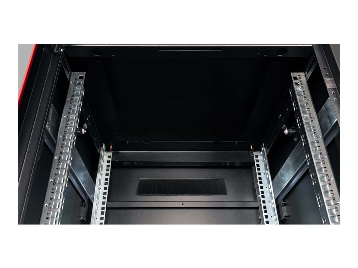 ROLINE 19 Zoll Netzwerkschrank Pro 36 HE 600x600 BxT Glastür schwarz, Ansicht 3