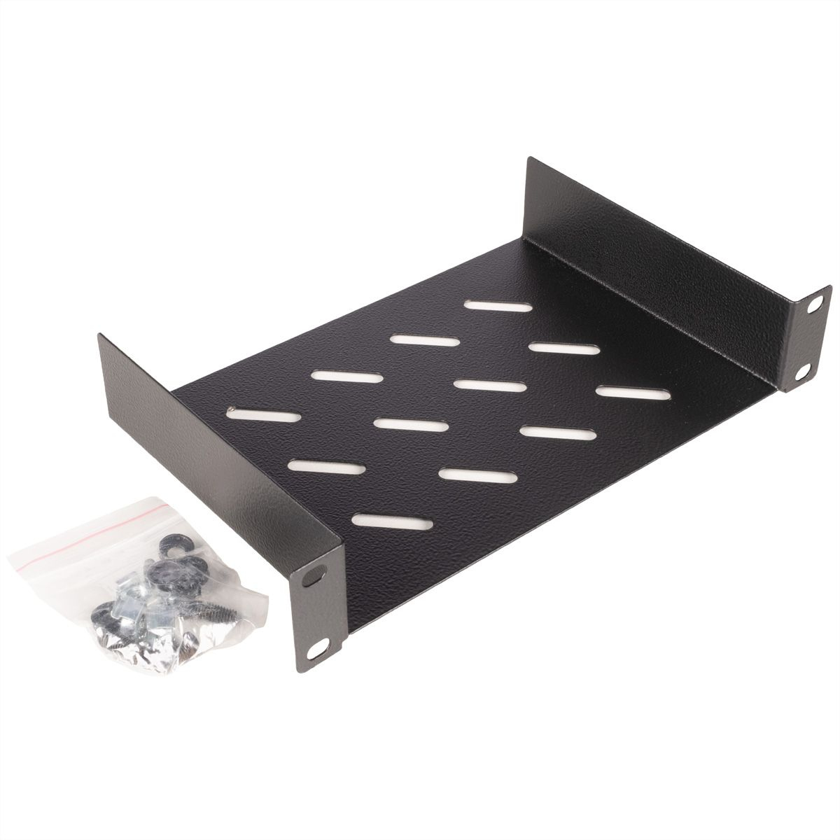 ROLINE 10 Zoll Fachboden 1 HE 150 T schwarz, Ansicht 3