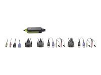 LevelOne KVM Switch 2x DVI/USB KVM-0260 V2 mit Audio (KVM-0260)