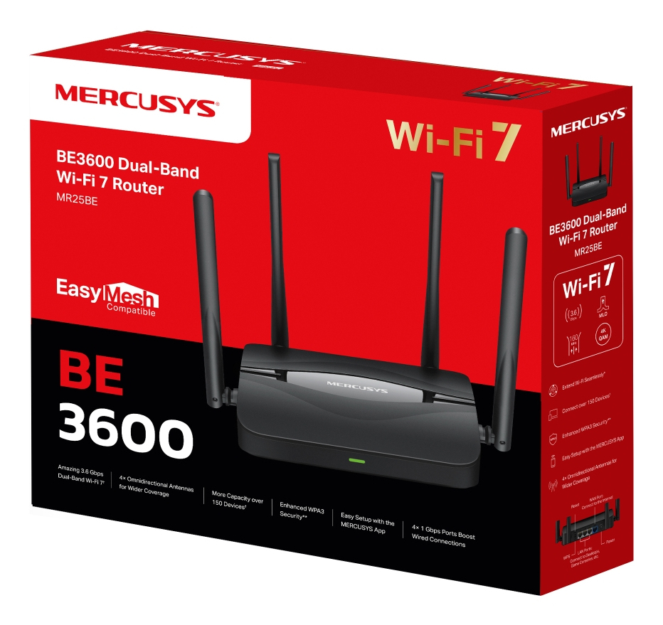 TP-LINK MR25BE BE3600 Dual Band Wi-Fi 7 Router - Router - WLAN, Ansicht 2