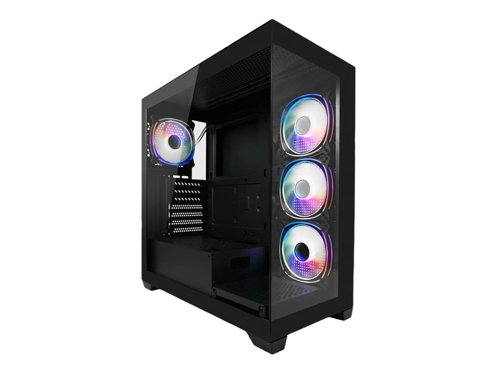 LC-Power 715B - Midi-Tower Gaming - ATX - Seitenteil mit Fenster (gehärtetes Glas)