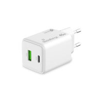 MEDIARANGE Ladegerät 43W 2-Port 1x USB-A/1x USB-C GaN weiß, Ansicht 2