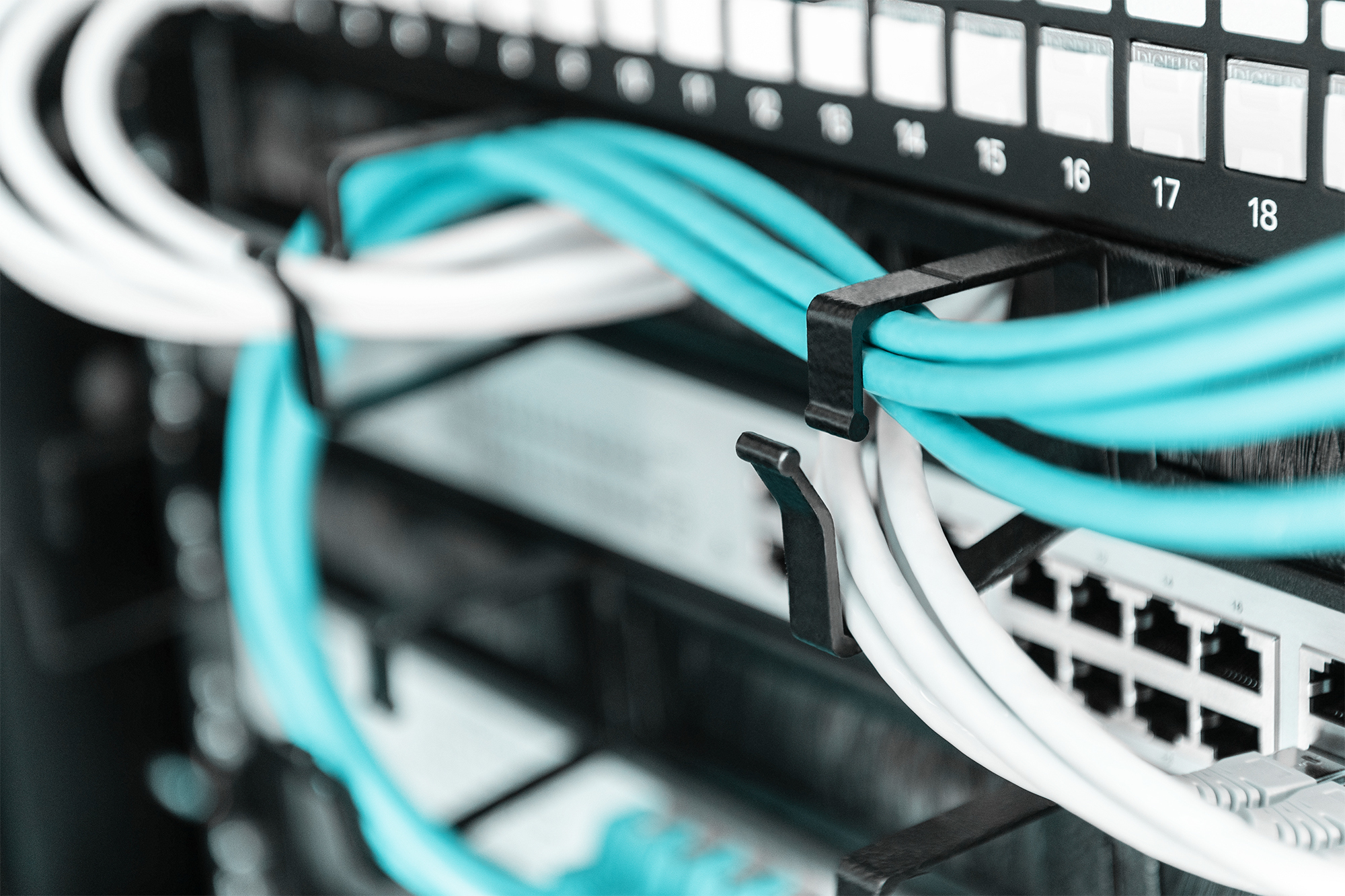 DIGITUS Kabelrangierpanel mit Bürstenleisten für 483 mm (19)-Schränke, 1HE, Ansicht 3