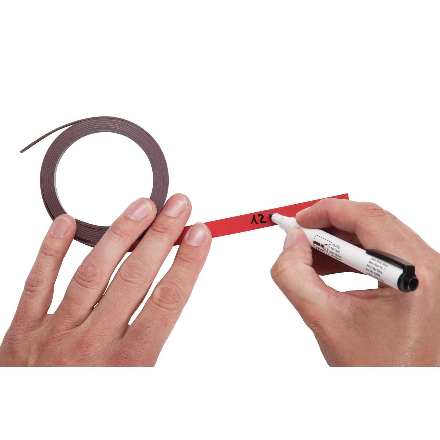 Jakob Maul GmbH Magnetstreifen 1cm x100 cm 2 St. rot, Ansicht 3
