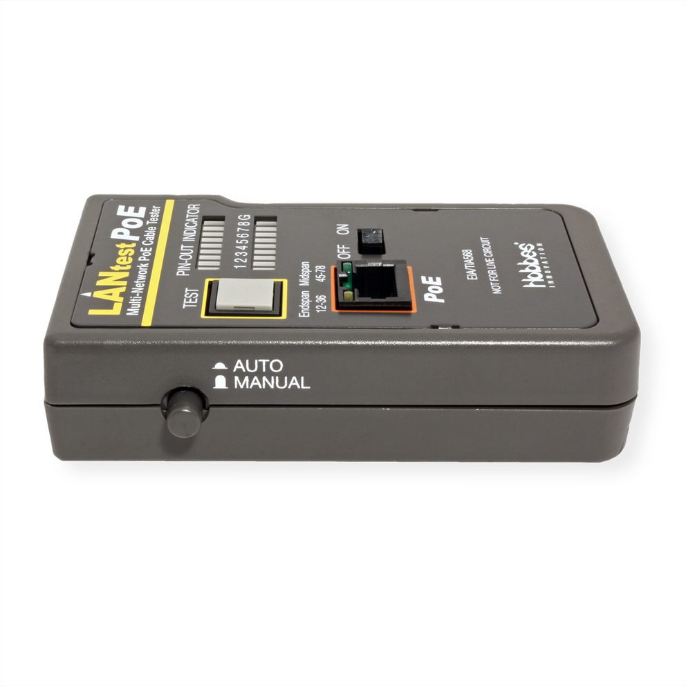 ROTRONIC-SECOMP Hobbes LANtest Multinetwork PoE - Netzwerktester-Set, Ansicht 3