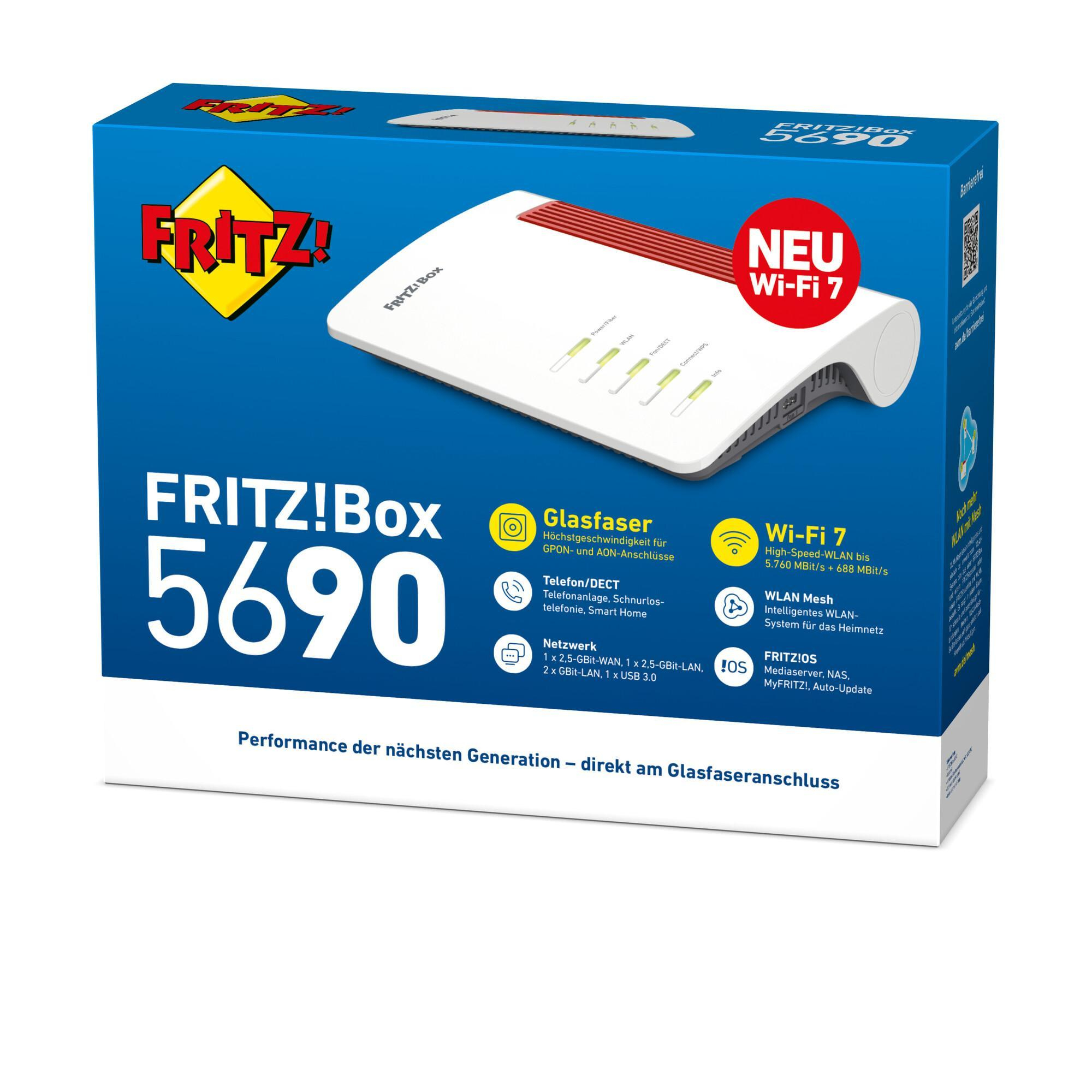 FRITZ! WLAN Router Wi-Fi 7 Box 5690 - Router - WLAN, Ansicht 2