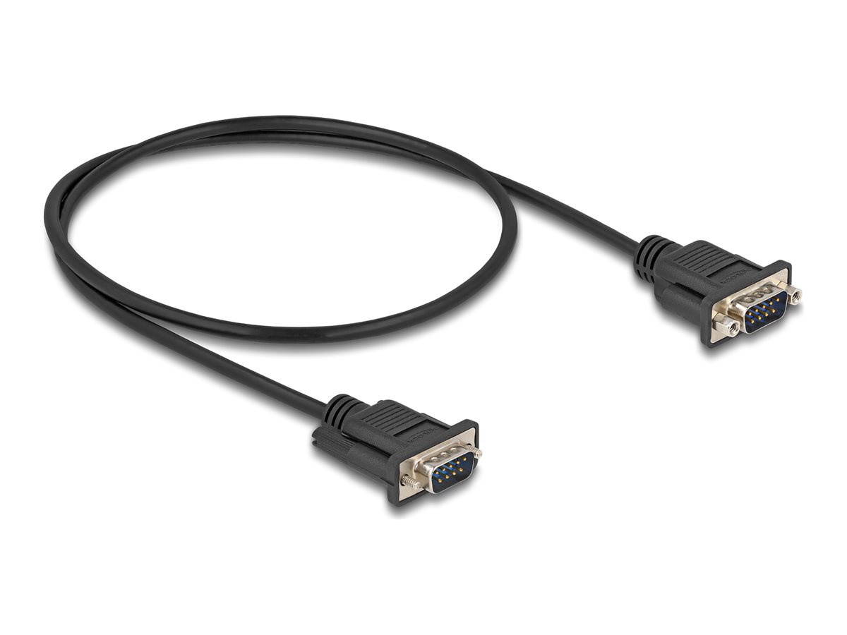 Delock Kabel seriell - DB-9 (M) mit Muttern zu DB-9 (M)