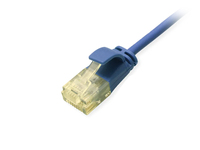 Equip Patchkabel Cat6A Slim U/UTP 2xRJ45 blau LSZH Polybeutel - Netzwerk - CAT 6a