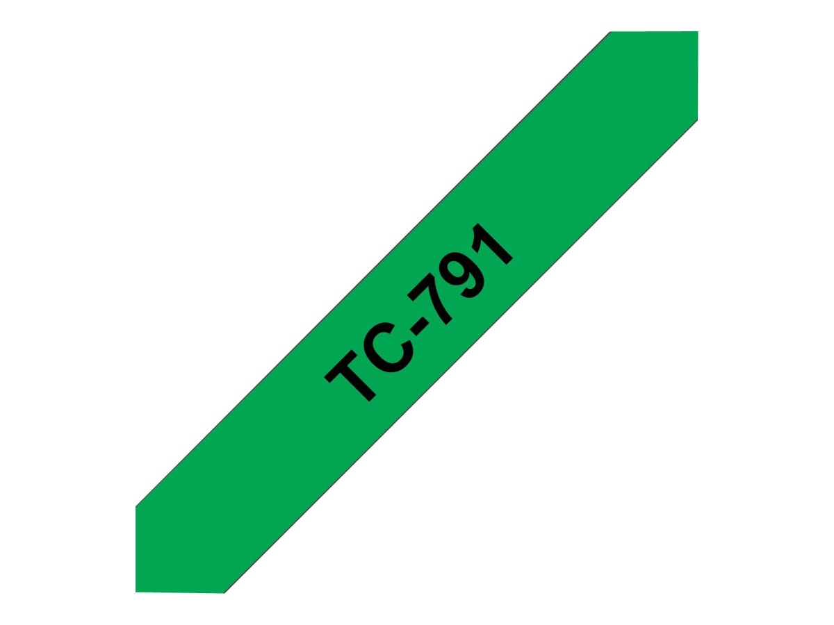 Brother TC791 - 9 mm x Schwarz auf Grün - laminiertes Band, Ansicht 3