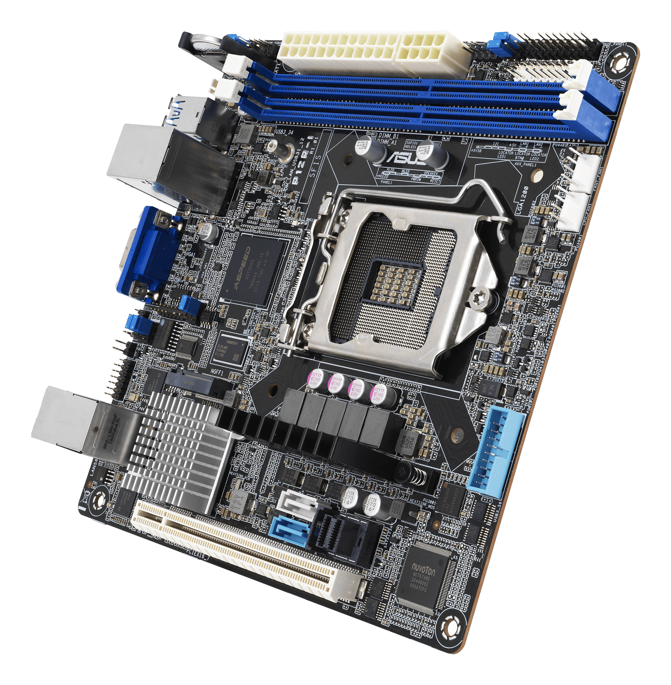 ASUS P12R-I - Motherboard - Mini-ITX - LGA1200-Sockel, Ansicht 3