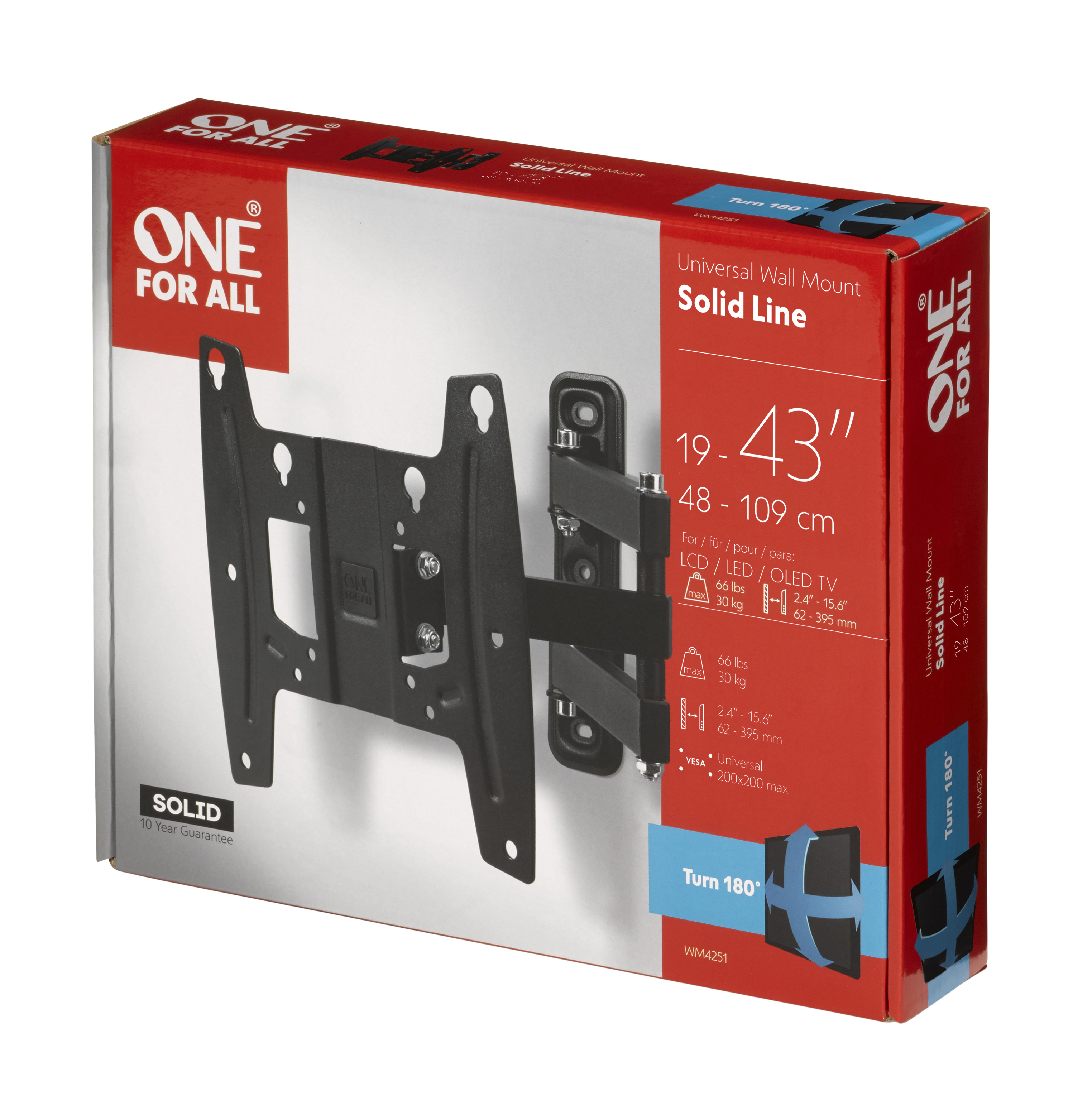 One for All SOLID WM 4251 - Klammer für TV (einstellbarer Arm), Ansicht 2
